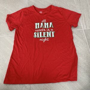 Holiday Time Red Womens Christmas Shirt Size L